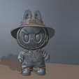 labubu-bucket-hat-3d-model-stl-3.png Labubu bucket hat street style