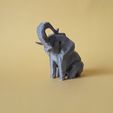 Low poly elephant