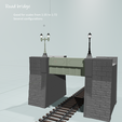 B-11.png Road bridge, 1:43, 1:64, 1:72, assembly kit, 1:35, 1:50, 1:60,