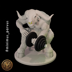 gym_minotaur11.png STL file Minotaur workout・3D printable model to download