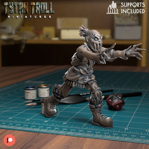 Scarecrow01.jpg STL file Scarecrow pack - [Pre-Supported]・3D printer model to download, TytanTroll_Miniatures