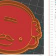 abuelo.jpg Grandfather face - Cookie Cutter - Rostro abuelo - Rostro grandfather face Cookie Cutter