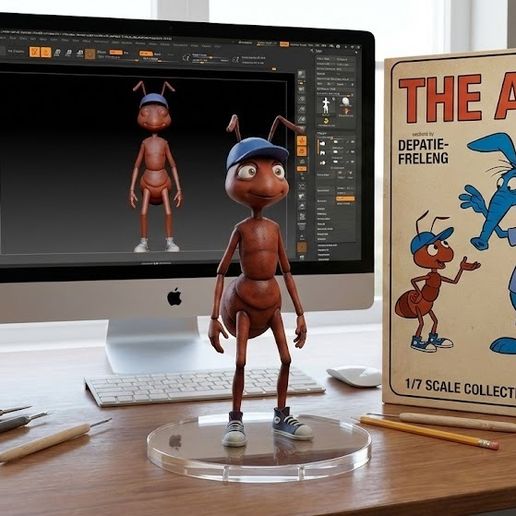 CHARLIE THE ANT: Pink Panther Classic! 🐜 Retro 3D Model