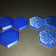 IMG_9542.jpg WATER SET - "HEX" TILES FOR A HIGHLY DETAILED 3D GAME BOARD.
