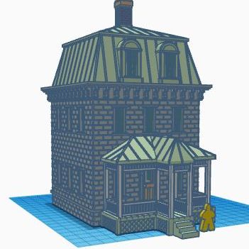 Derr-House-1.jpg HO SCALE SECOND EMPIRE VICTORIAN HOUSE "THE DERR HOUSE"