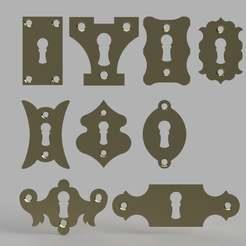 Gothic-Cathedral-Escutcheon-Plate-1.png STL file Gothic Cathedral Escutcheon Plate・3D printing idea to download