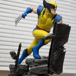 DSC_0004.jpg 3D-Datei Wolverine Fan Art Statue 3d Printable・3D-druckbares Design zum Herunterladen