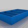 tray_5x1_noround.scad.jpg Generic Tray Creator Script (with rounded bin floors)
