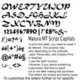 1.jpg ALPHABET OF 3D LETTERS IN Matura MT Script Capitals FONT