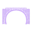 Portal_zebra.stl Tunnel portal HO