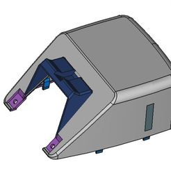 Upper-Part-Console-Basic_1.jpg Rear Top Basic for Nissan NV200 Center Console 3D Print Model