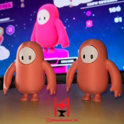 IMG_20200829_104834.jpg Archivo STL El personaje por defecto de Fall Guys Ultimate Knockout del juego Battle Royale・Diseño imprimible en 3D para descargar