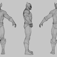 Wireframe.png Wolverine Classic Lowpoly Rigged