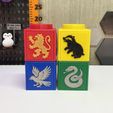 CuboHogwarts-5.jpg Escola de Magia - Jogo de Cubos Empilháveis - Blocos Modulares de Hogwarts - FDM STL / 3MF - Sem AMS / Várias peças