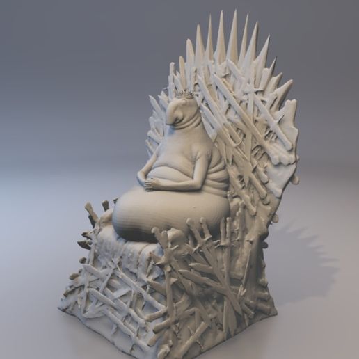 Homunculus Loxodontus on the Iron Throne 3D model