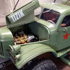20210117_124409.jpg Free 3D file Open engine hood Zil 157 1/10・3D printer model to download