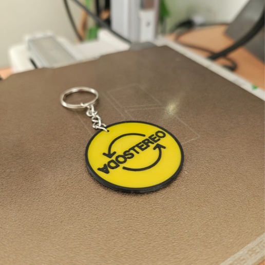 Soda stereo keychain