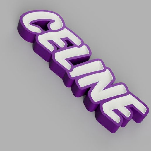 Archivo 3D NAMELED CELINE - LÁMPARA LED CON NOMBRE 🎛️ ・Design para ...