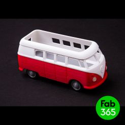 Camper-Van_01.jpg 3D-Datei Volkswagen T1 Camper Van・Design für den 3D-Druck zum Herunterladen