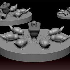 unknown.png Бесплатный STL файл Корочка Голубиный хлебный король・Дизайн 3D-принтера для скачивания