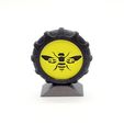 1.jpg Busy Bee Maker Coin Key Ring (Single Extruder Print)