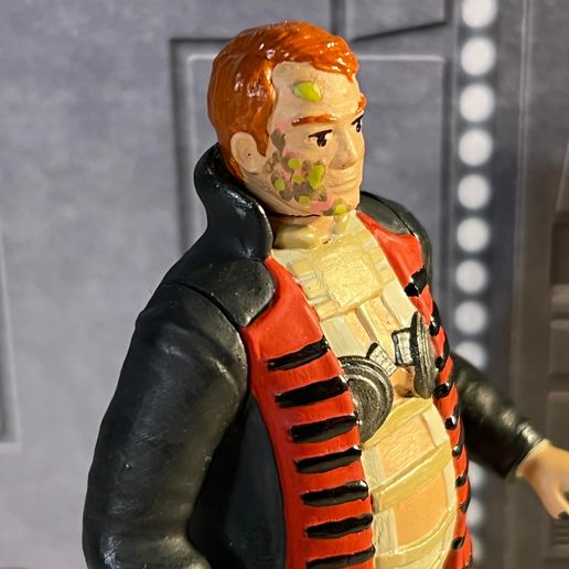 Vintage Dune Baron Harkonnen Kenner style action figure, 3.75" custom figure, Frank Herbert book. 3D model