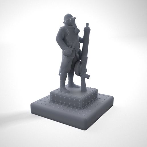 Pawn_A_01.jpg STL file Steampunk chess game.・Template to download and 3D print, Alphonse_Marcel