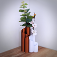 funstl-vase-ribbon-wave-picture-3-nologo.png FUNSTL - Vase Duo Wave Ribbon, Modern design 3MF