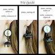 piano_earrings_file_guide.jpg STL file Mini Grand Piano Music Treble Clef Clip-on or Dangle Earrings・3D printable model to download