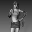 tifa5.jpg Tifa Lockhart Final Fantasy VII Fanart Statue 3d Printable
