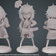 3.png STL file Anya and Pochita (Fanart)・3D printing model to download