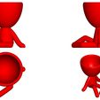 Vaso_1_rojo_2.jpg Free STL file JARRÓN MACETA ROBERT 01 - VASE FLOWERPOT ROBERT 01・3D printing design to download