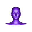 1.stl 29 3D HEAD FACE FEMALE CHARACTER FEMALE TEENAGER PORTRAIT DOLL BJD LOW-POLY 3D MODEL