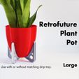 DriptrayPreview-Large-copy.jpg Retrofuturistic Large Plant Pot