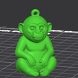 Mac01.png Monkey Keychain