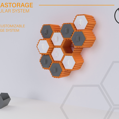 Showcase_01.png Archivo 3D Hexastorage - Sistema modular de almacenamiento de hexágonos・Plan de impresora 3D para descargar