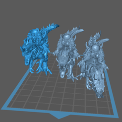 Immagine.png Файл STL Cold Ones Lizardmen Cavalry/Raptor・Шаблон для 3D-печати для загрузки