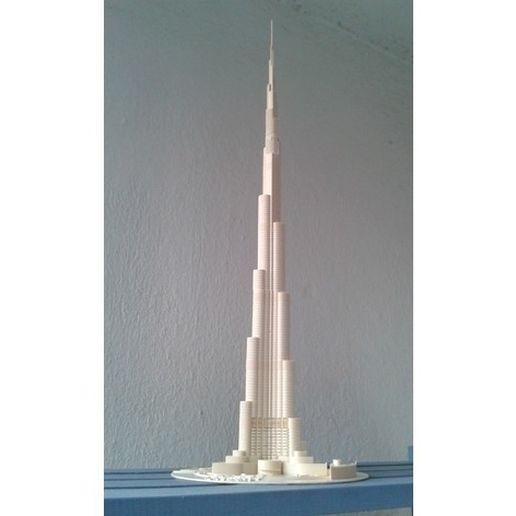 b595eac10adcc78b9b2a6d7fb0112955_preview_featured.jpg Archivo STL gratis Burj Khalifa・Plan para descargar y imprimir en 3D, Burki2512