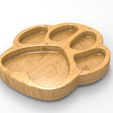 untitled.101.jpg Paw Serving Tray, Cnc Cut 3D Model File For CNC Router Engraver, Plate Carving Machine, Relief, serving tray Artcam, Aspire, VCarve, Cutt3D