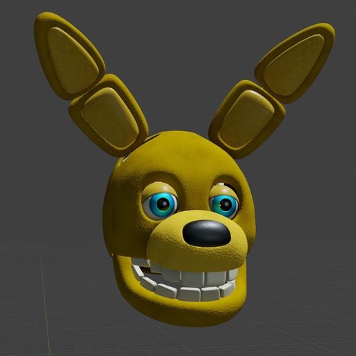 🐇 Past Yellow Rabbit Movie Accurate Wearable Cosplay Head (Moving Jaw ...