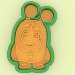 15.jpg Файл STL Высечка для печенья Slick Oddbods - Высечка для печенья Slick Oddbods・3D-печатная модель для загрузки