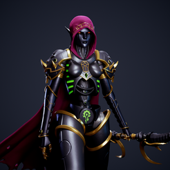 WM01.png 3D file Necron Sylvanas - WoW x Warhammer 40k・3D printer model to download