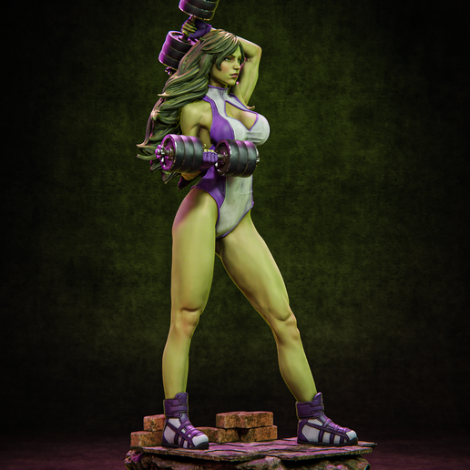 0.2.png She Hulk 3D Print