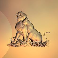 57.jpg Free STL file simba lion king・3D print object to download, 3Dprintablefile