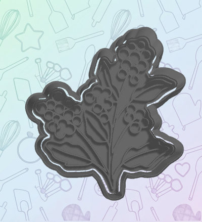 Blueberry Branch Cookie Cutter