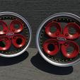 FORD-XR3-cloverleaf-Modular.png STL file Wheel FORD XR3 cloverleaf Modular・Model to download and 3D print