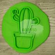 IMG_20190903_140921.jpg CACTUS - cookie cutter - Mexican party, desert, summer - cut dough and clay - 12cm