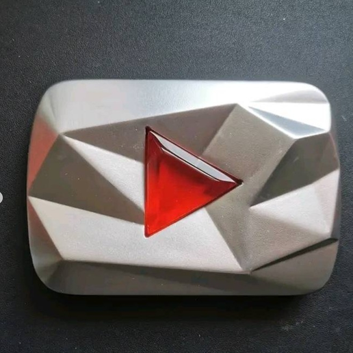 💎 Youtube Red Diamond Play Button・ STL File for 3D printing・Cults