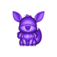 eevee tiny chibi.stl eevee eevolutions tiny chibi collection X 9