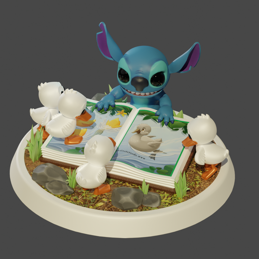 Stitch width ducks 3D model